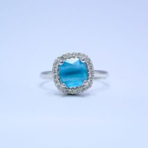 Topaz blue ring