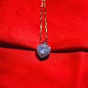 Heartfelt Embrace Sparkling Heart Pendant Necklace