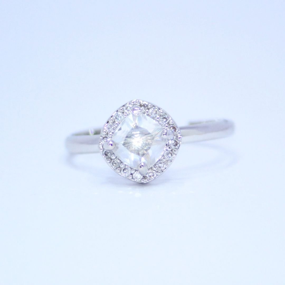 Cushion-Cut-Halo-Silver-Ring-–-A-Touch-of-Timeless-Glamour