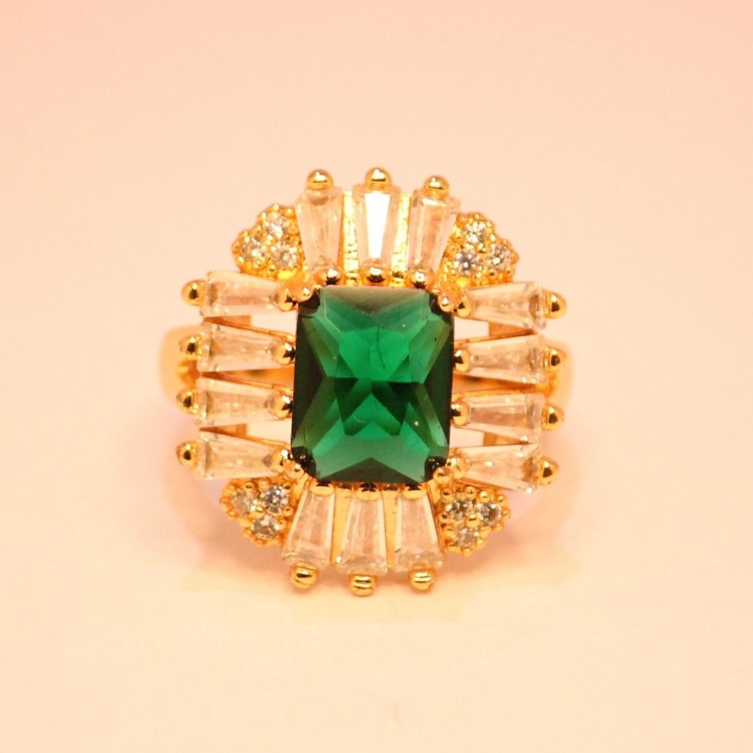Emerald-Green-Baguette-Halo-Ring-3