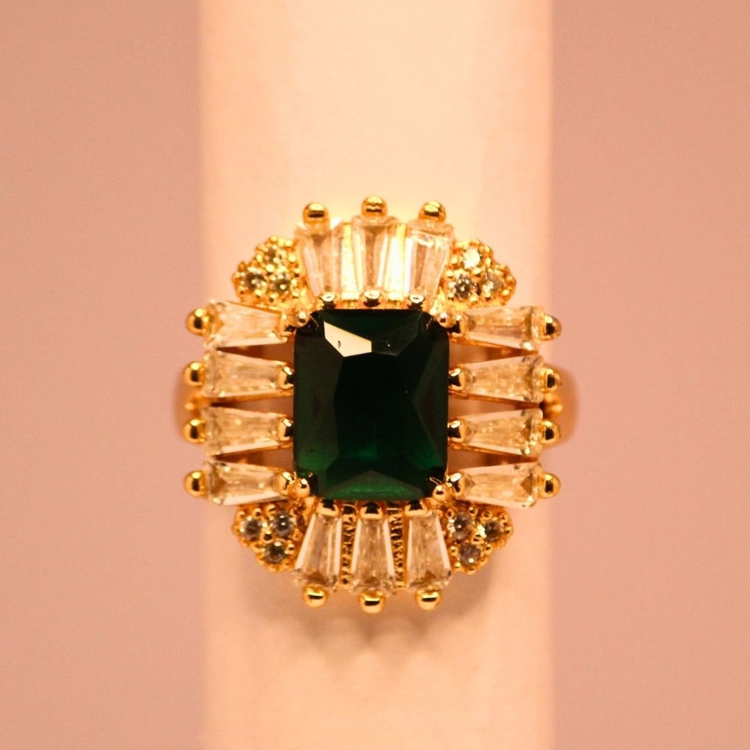 Emerald-Green-Baguette-Halo-Ring-4