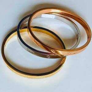 Timeless Metallic Bracelet Set – Gold, Silver & Rose Gold