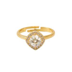 Elegant Rose Gold Cushion Cut Halo Ring – Timeless Sparkle