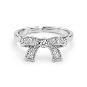 sparkling Timeless Bow Elegance Ring