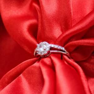 Ethereal Glow Halo Silver Ring