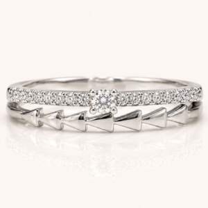 Radiance Stackable Silver Ring Set