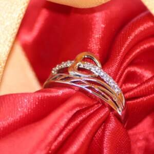 Eternal Embrace Silver Heart Ring