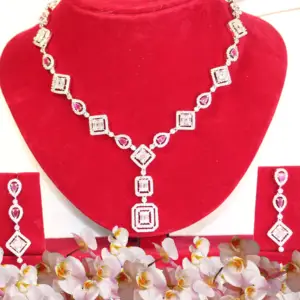 Royal Legacy Ruby Accents & Diamond Glow Necklace Set